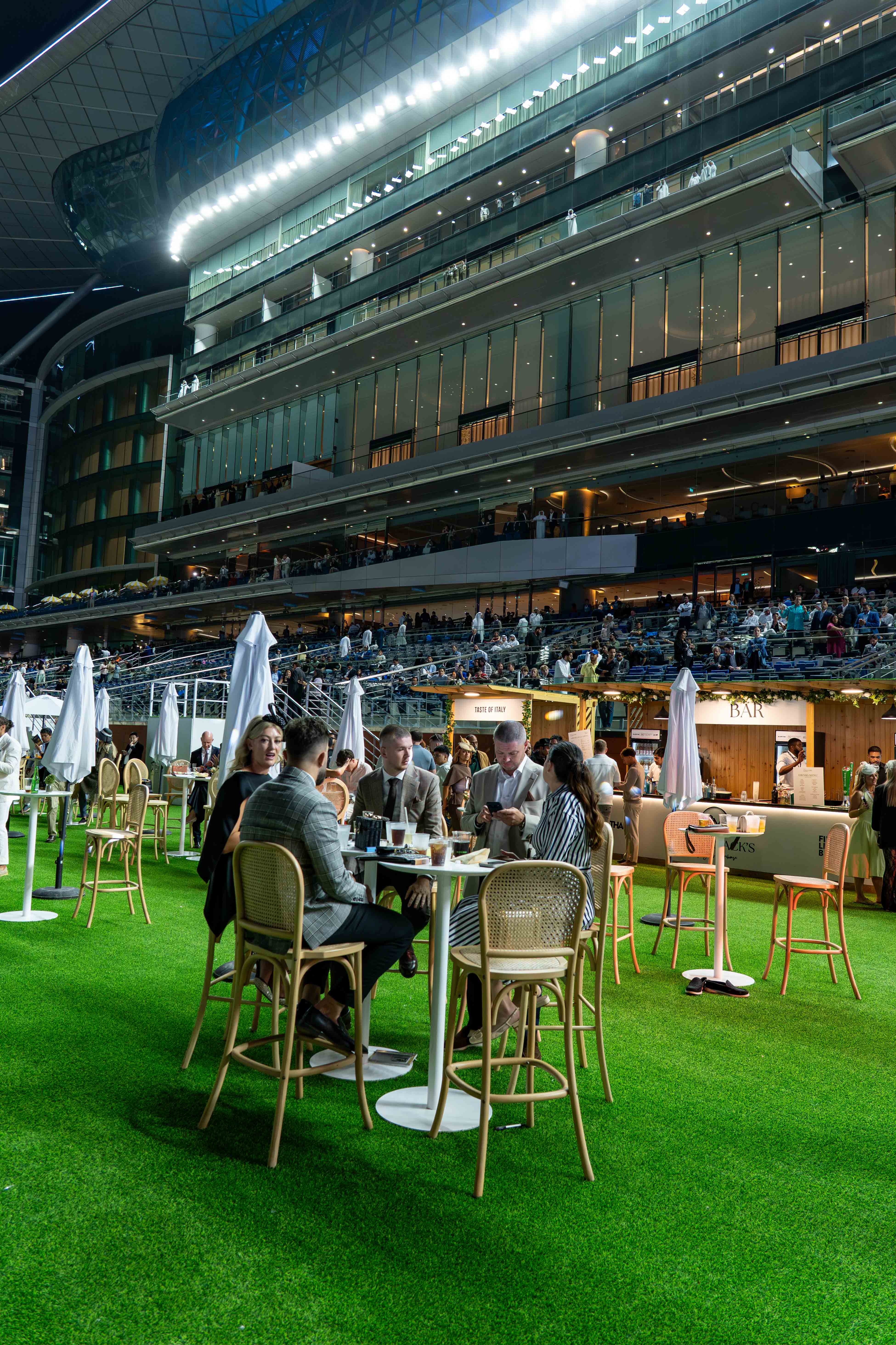 Dubai World Cup finish line hospitality